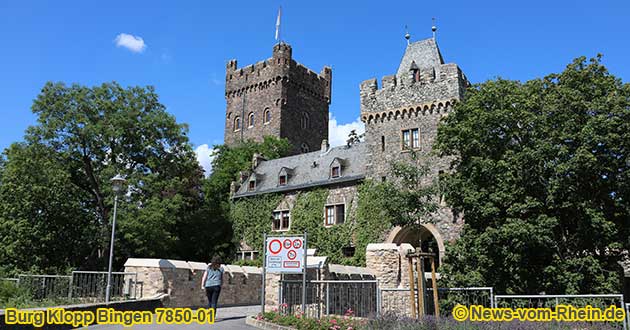 Castle Klopp in Bingen on the river Rhine